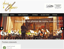 Tablet Screenshot of fanfare.saulcy.ch
